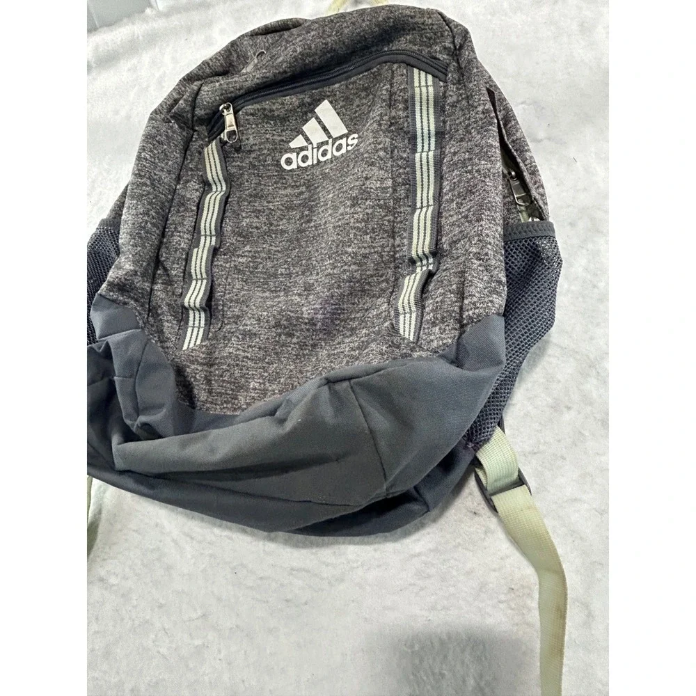 Adidas LoadSpring Backpack Gray Heather Charcoal School Travel Bag Free Shipping
